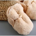Miniatyrbillede 6 af 6: 1 par lysebrune babysko Efterår og vinter ekstra tyk plys fodbetræk baby bløde såler varme sko baby gåsko (egnet til 12-18 måneder)