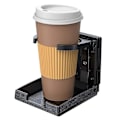 Miniatyrbillede 4 af 5: 2 STK Universal Justerbar Sammenklappelig Kopholder Sort Bil Drikkeholder Dåser Vandtæt Plastikholder Bærbar 5-7,5 cm Diameter til Bil Lastbil Båd