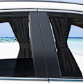 Miniatyrbild 1 av 6: 2st bil sidofönster UV-skyddsgardin solskydd Fordon glidbart infällbart fönsterskydd för sedan SUV