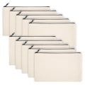Miniatyrbild 1 av 5: 10-pack tom gör-det-själv hantverksväska Canvas Case Tomma sminkväskor Canvas Pennspåse Bulk Canvas Kosmetikväska Multi