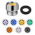 Miniatyrbild 1 av 5: Flödesreducerande takduschbegränsare Vattenbesparande flödesbegränsare Multicolor Adapter + 7PCS