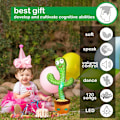 Miniatyrbild 2 av 5: Dancing Cactus Toy Sing+Repeat+Dancing+Recording+LED