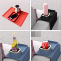 Miniatyrbild 6 av 9: Soffbricka Silikon Recliner bricka Cup svart red
