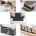 Miniatyrbild 4 av 5: Sushi Form Set Form Set Sushi Roll DIY Black Circle 7set