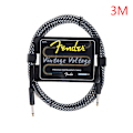 Miniatyrbild 1 av 8: Fender Gitarr Kabel Wire Line Bas Elbox o Kabel Noise R Svart 3m