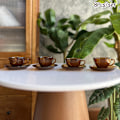 Miniatyrbild 1 av 5: 1Set Dockhus Miniatyr Tekopp Fat Kaffekopp Modell Gul Coffee