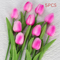 Miniatyrbild 1 av 8: 5 st Tulip PU konstgjord blomma Real Touch Bukett B C
