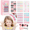 Miniatyrbild 4 av 7: 120st/ set Barn söta lösnaglar Komplett DIY Nail Art