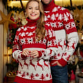 Miniatyrbild 1 av 10: Jul Par Matchande tröjor Nyårskläder Tröjor white women medium red men extra large