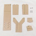 Miniatyrbild 7 av 8: Klar akryl Hand Display Stand Pistol Rack Hållare för modell Svart Clear