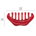Miniatyrbild 2 av 8: Massagekam Guasha Scalp Comb Portable Gua Sha Comb grön red