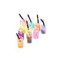 Miniatyrbild 3 av 5: 10 st/ set Mixed Milk Tea Resin Charms Craft DIY Örhängen Pendan Multicolor
