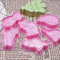 Miniatyrbild 3 av 5: 6 st Kakstämpel Kexformar Molds Kex Kakafondant Lucky cat koi cat