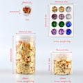 Miniatyrbild 6 av 8: Guldfolier Lövfragment DIY Crystal Resin Små skivor Dekor C
