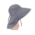 Miniatyrbild 7 av 8: Hästsvans Hål Visir Hattar Summer Bucket Hats för kvinnor Army green Navy blue