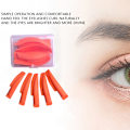 Miniatyrbild 2 av 5: 5 par/box Lash Lifting Curlers Curl Silicone Shields Pads Orange White
