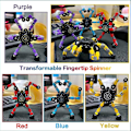 Miniatyrbild 2 av 5: 4st Fidget Spinner Leksaker Robot Deformerbar Fingertop Spinner För