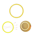 Miniatyrbild 1 av 8: LED COB-form 12V DC 20mm-120mm COB-ring för gör-det-själv-lampa 120mm 3000K 100mm 3000K