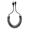Miniatyrbild 2 av 5: 66W 5A Snabbladdning Typ C Kabel Mikrofjäder Billaddningshytt Vit one size