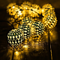 Miniatyrbild 2 av 5: 20 Led Ball String Lights 3m Batteridriven varmvit