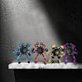 Miniatyrbild 5 av 5: 4st Fidget Spinner Leksaker Robot Deformerbar Fingertop Spinner För