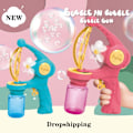 Miniatyrbild 1 av 7: Leksaker för automatisk bubbelmaskin för barn rosa blue