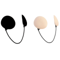 Miniatyrbild 2 av 5: Deep Bra Kit Push-Up Frontless BH BraNipple Patch Underkläder Aprikos Black