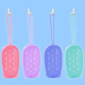 Miniatyrbild 10 av 10: Silikon Body Scrubber Mjuk Bubble Bath Borste Duschsvamp blå 250*70*50mm pink