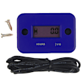 Miniatyrbild 1 av 5: 1Set Motocross LCD Motor Timer Elektronisk Varvräknare Timmete Svart Blue