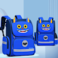 Miniatyrbild 5 av 8: Söt student skolryggsäck Cartoon Unicorn Bagpack Bule Large