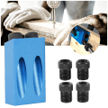 Miniatyrbild 6 av 8: Pocket Hole Jig Kit Woodworking Guide Sned borrvinkelhål E 15st I 51pcs