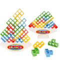 Miniatyrbild 2 av 10: Pussel 3D Block Tetris Balansblock Brädspel Leksaker färgglada