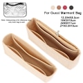 Miniatyrbild 3 av 5: 1:a Kvinnor Insert Bag Filt Tyg Handväska Organizer Bag Black StyleB S Khaki StyleB M