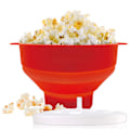 Miniatyrbild 2 av 5: Popcorn Mikrovågsugn Silikon Vikbar DIY Popcorn Bucket Bowl Mak Mörkblå Black