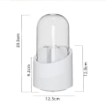 Miniatyrbild 4 av 10: 360° rotation Sminkbord Sminkförvaringslåda med cover vit 12*24cm