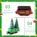 Miniatyrbild 4 av 8: Elektrisk tåg leksak järnväg modell set julklapp 1st