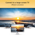 Miniatyrbild 3 av 5: Mini DP till VGA kvinnlig portomvandlare Kabel Video Display Adapter Vit Black