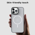 Miniatyrbild 6 av 10: Matt Transparent Silikon Magnetisk Magsafe Mobilskal iPhone 14 /14 Pro/14 Pro Max, iPhone 13 /13 Pro/13 Pro Max svart