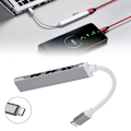 Miniatyrbild 5 av 5: USB C HUB 3.0 Typ C 3.1 4 Port Multi Splitter Adapter Silver