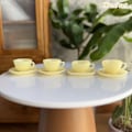 Miniatyrbild 1 av 5: 1Set Dockhus Miniatyr Tekopp Fat Kaffekopp Modell Gul Yellow