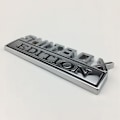 Miniatyrbild 7 av 7: 1X 3D ABS-emblem SHITBOX EDITION Badge Bilsvans sidodekal Silver-Svart