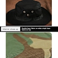 Miniatyrbild 6 av 8: Camouflage Hat Tactical Bucket Hats Sommar Jakt Vandring Outdo python grön en one size