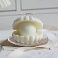 Miniatyrbild 5 av 5: Pearl Seashell form soja ljus gör 3D aromaterapi tvål tårta