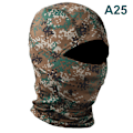 Miniatyrbild 1 av 5: Kamouflage Balaclava Full Face Wargame Cykelhjälm Liner A1 A25