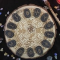 Miniatyrbild 6 av 8: Trä Runor Sten Set Häxor Rune Set 14 ST Graverad Rune