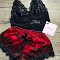 Miniatyrbild 1 av 4: Lady Sexiga underkläder Sovkläder Babydoll Spets Nattkläder Pyjamas Set grön XL red M