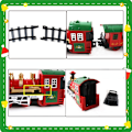 Miniatyrbild 5 av 8: Elektrisk tåg leksak järnväg modell set julklapp 1st