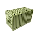 Miniatyrbild 1 av 8: Base Container Blocks MOC Building Blocks Toy Brown Green