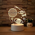 Pikkukuva 1 / 2: 3D Rymd Led Nattlampa . Usb driven