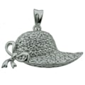 Miniatyrbillede 3 af 3: Hatt Halsband i äkta silver prydd med Kubisk Zirkonia . Alla hjärtans dag